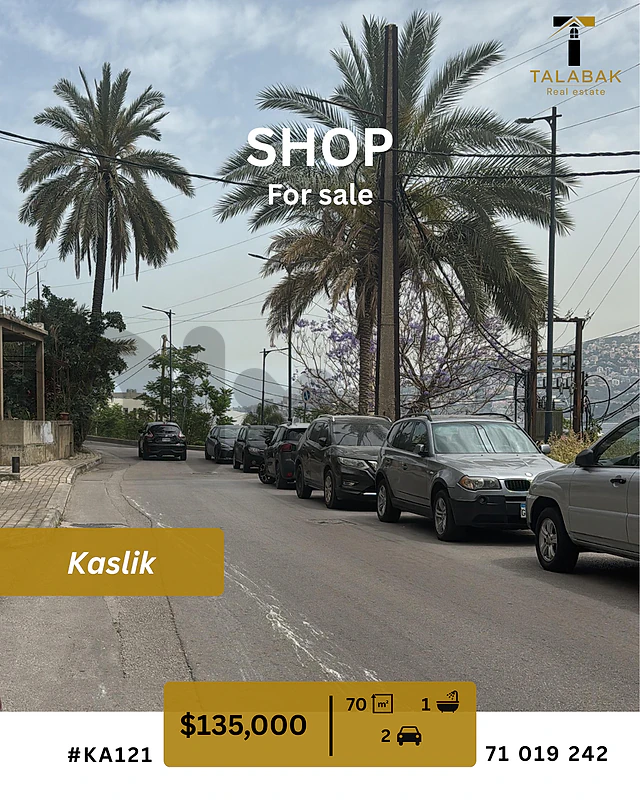 Duplex Shop for Sale in Kaslik Keserounan
