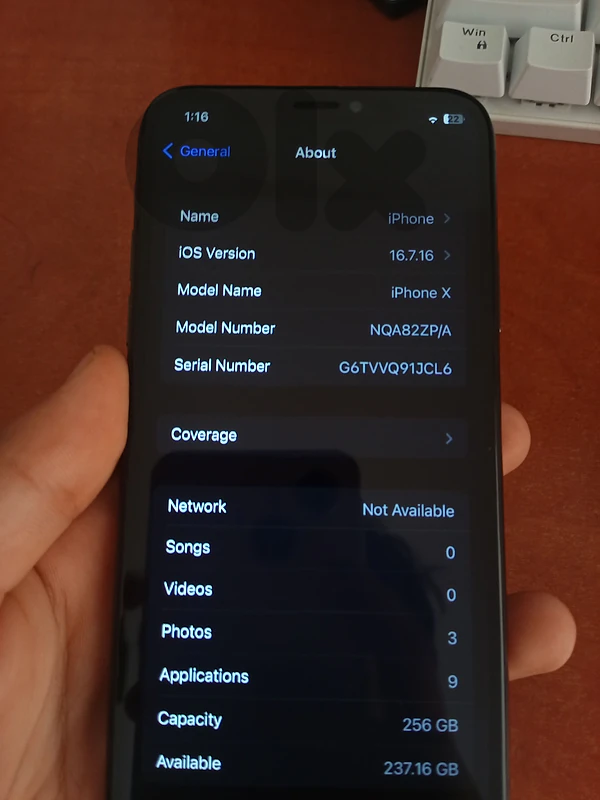 iphone x 256gb