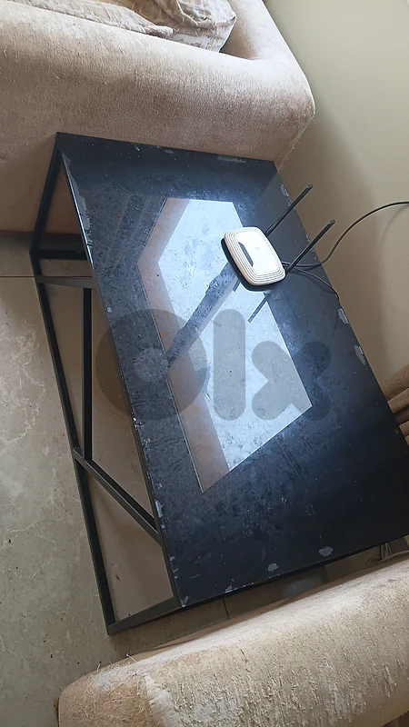 table glass and metal
