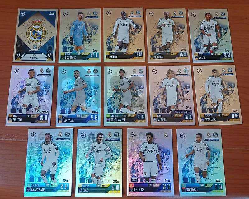 Real Madrid Topps cards