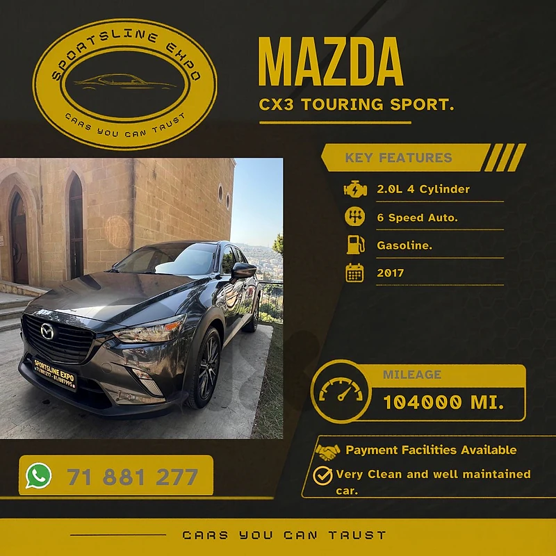 Mazda CX-3 AWD Touring 2017 (payment facility)