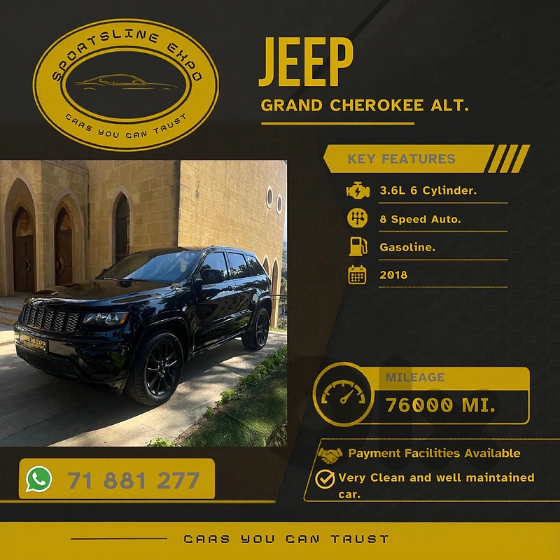 GC 2018 Altitude Midnight Edition AWD 77Miles(payment facility)
