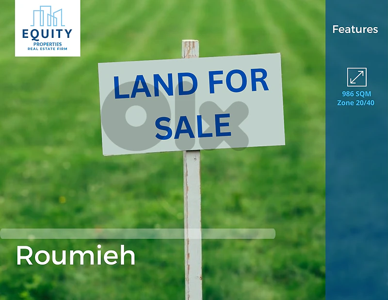 986 SQM Land For Sale In Roumieh With Sea View #JM527213