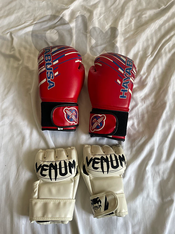 Title: Hayabusa Boxing Gloves (8 oz) + Venum MMA Gloves – Barely Used