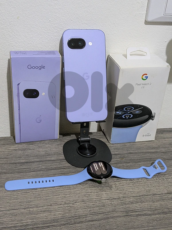Google pixel 9 A  17 cycle plus Google watch 2 lte