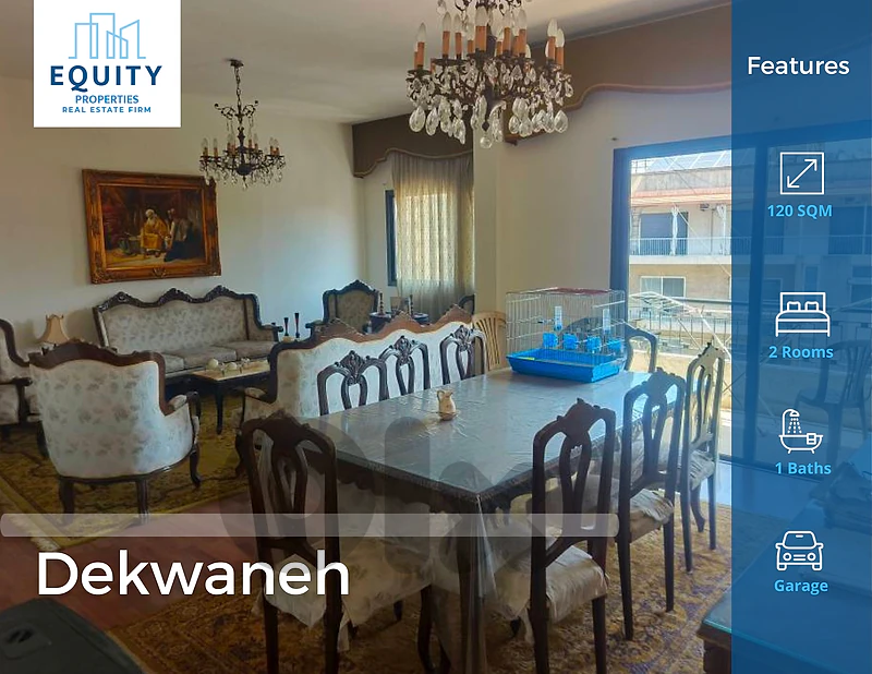 Furnished 120 SQM Apartment For Rent In Dekwaneh شقة للإيجار #JS53059