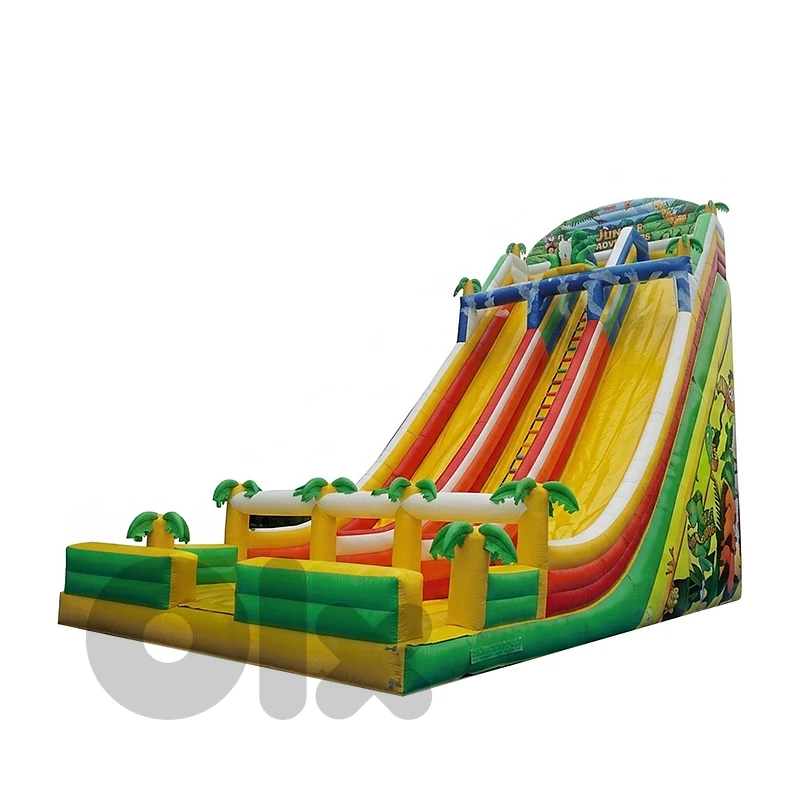 Jungle Themed Adventure Inflatable Outdoor Slide 500x800x550 CM-زحليطة