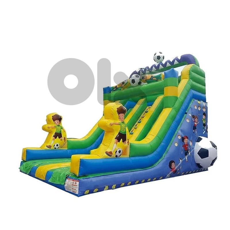 Soccer Themed Inflatable Outdoor Slide 700x500x450 CM - زحليطة خارجية
