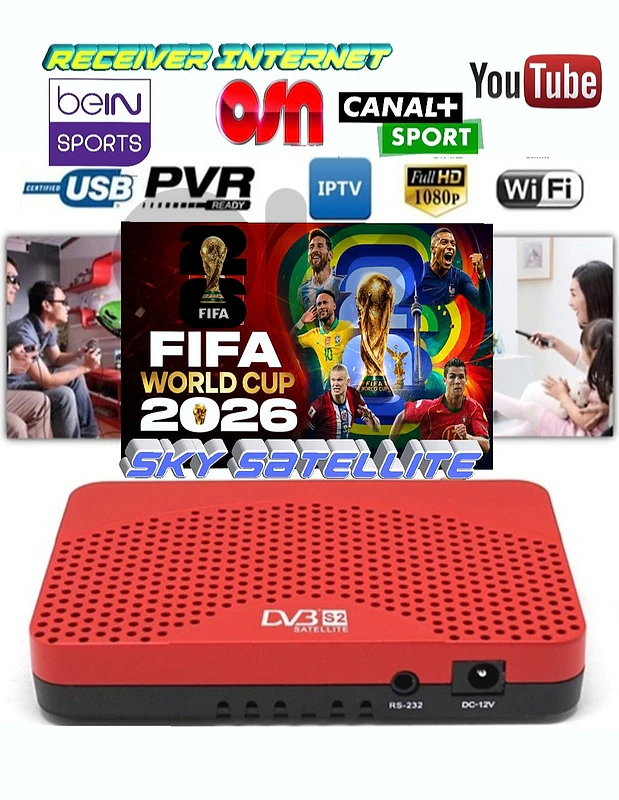 FIFA WORLD CUP 2026 BEIN SPORTS RECEIVER - XR9 رسفير يعمل على إنترنت