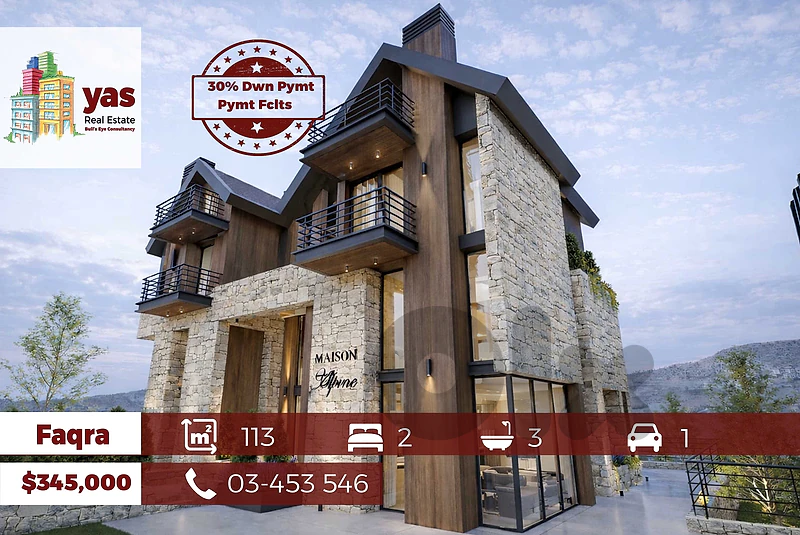 Faqra 113m2 | Under Construction | Duplex | 30m2 Garden | Pymt Fclts |