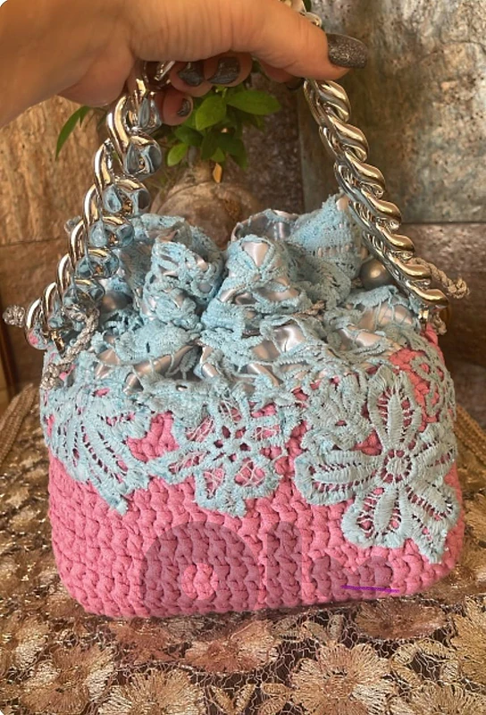 hand made crochet quality thick silk