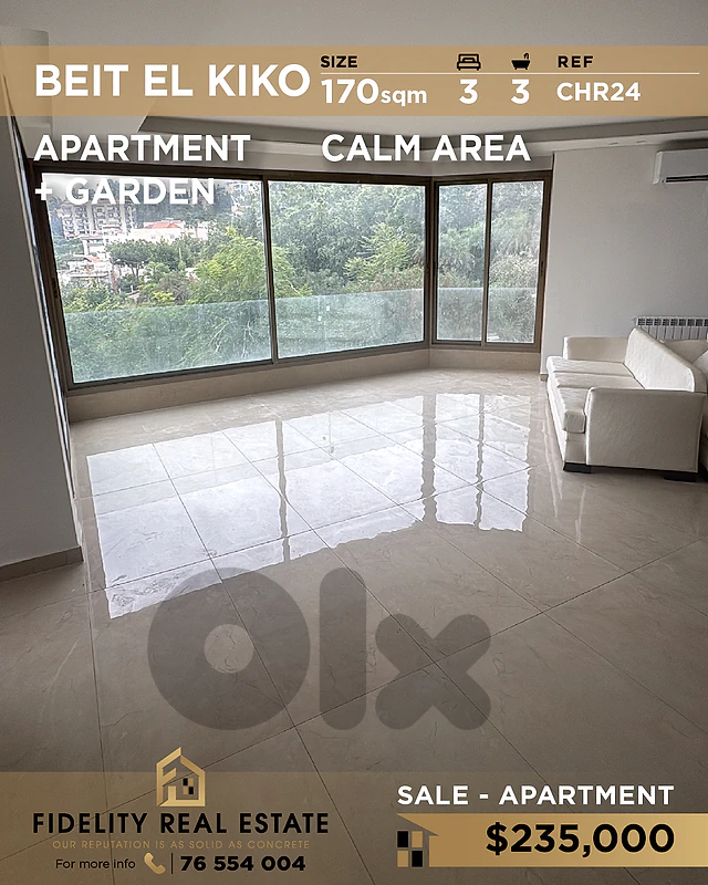 Apartment for sale in Beit El Kiko CHR24 شقة للبيع في بيت الكيكو