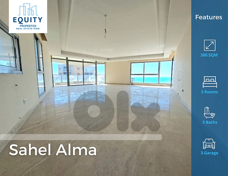 300 SQM Apartment For Sale In Sahel Alma شقة للبيع #HS53268