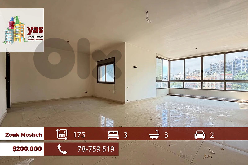 Zouk Mosbeh 175m2 | City View | New | Prime Location | Standard | EH/R