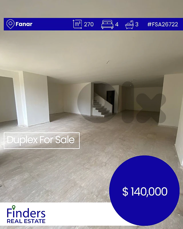 Duplex for sale in Fanar! شقة دوبلكس للبيع في الفنار!