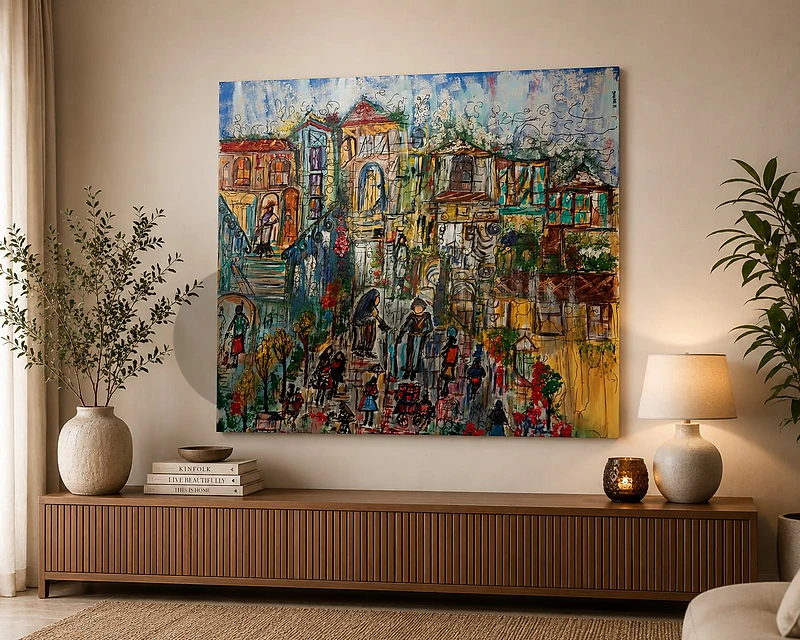 رسم زيتي  لوحه بسعر مغري جدا
