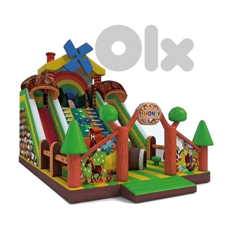 Honey Farm Themed Inflatable Outdoor Slide 900x600x800 CM - ملعب