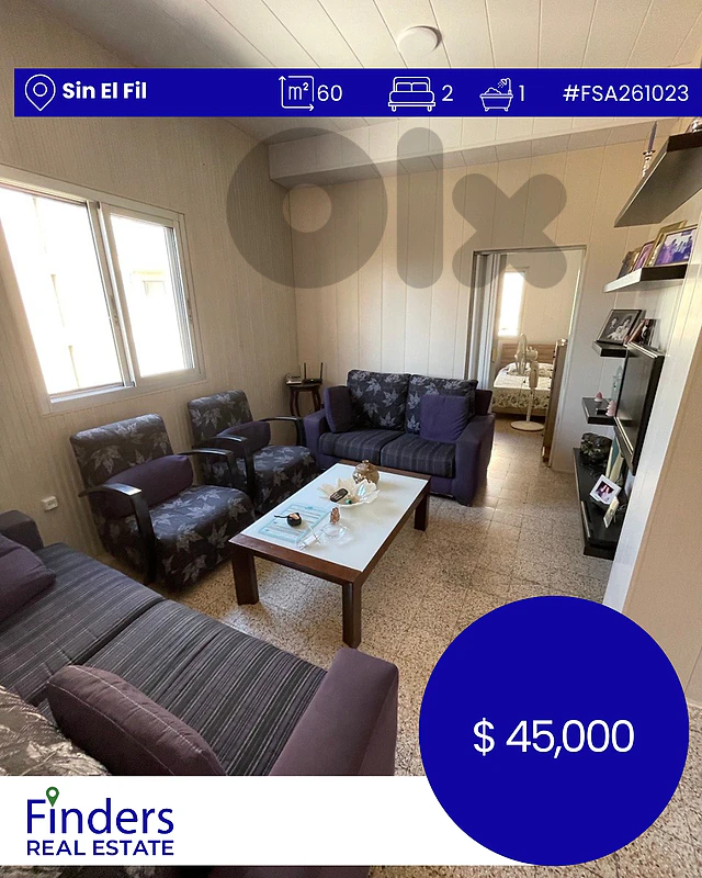Apartment for sale in Sin El Fil!  شقة للبيع في سن الفيل!
