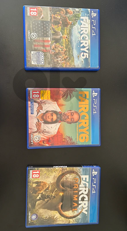 (FREE DELIVERY) FAR CRY BUNDLE FOR PLAYSTATION 4- FAR CRY 5, FAR CRY 6 AND FAR CRY PRIMAL