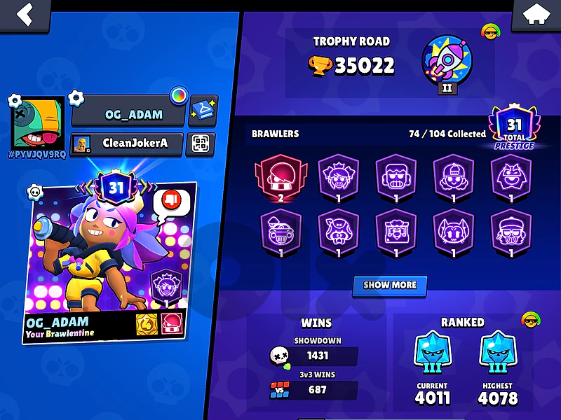 brawl stars account