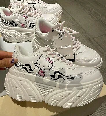 hello kitty platform sneakers bershka
