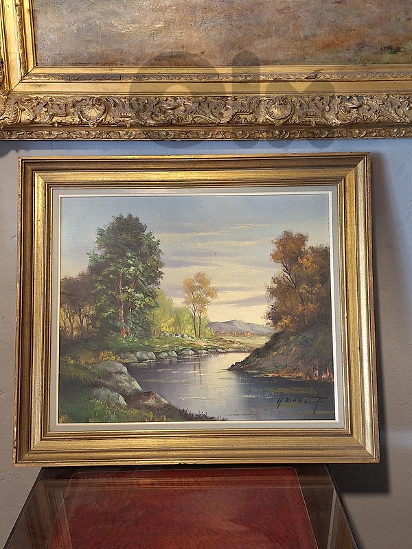 european signed oil painting on canvas