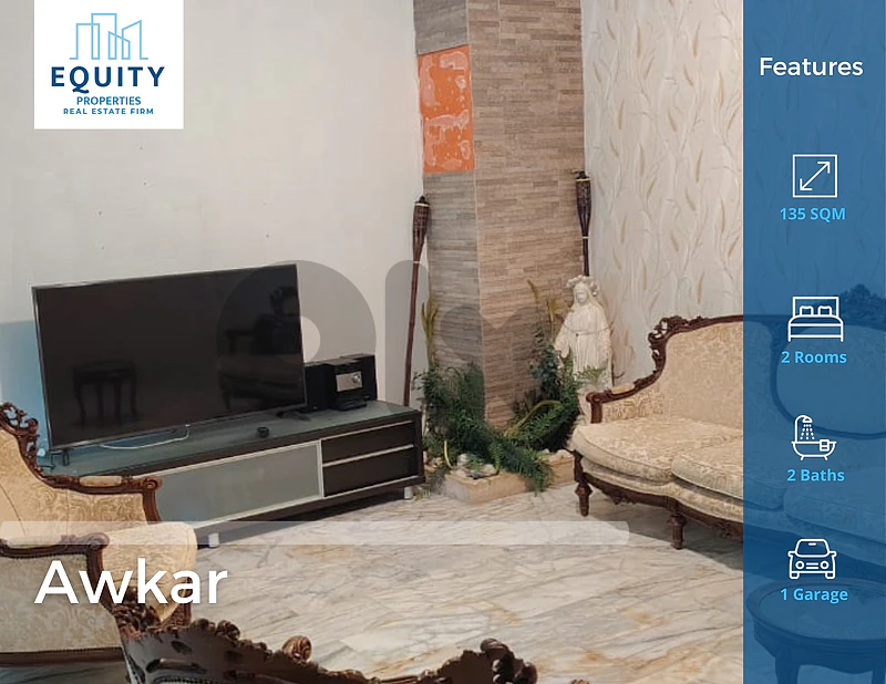 135 SQM Apartment For Sale In awkar شقة للبيع #MH53421