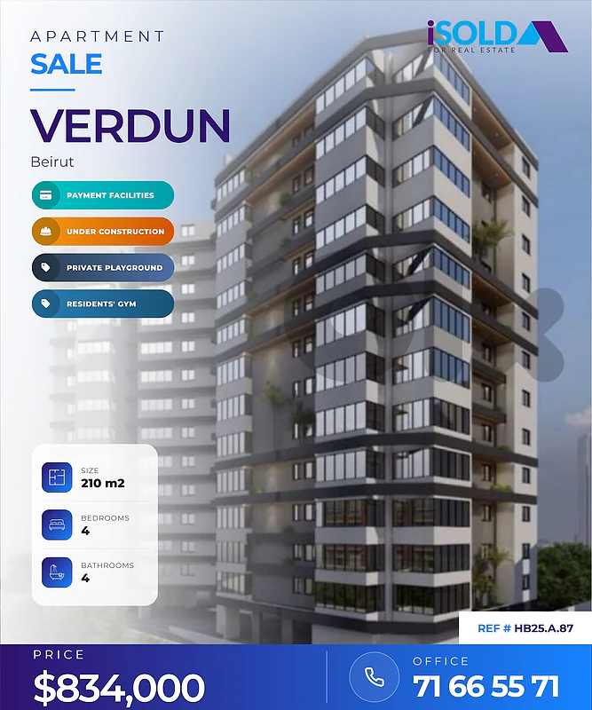 APARTMENT FOR SALE IN VERDUN
