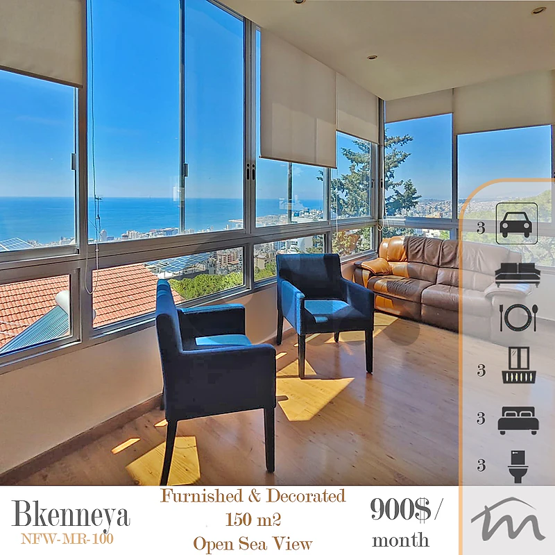 Bkennaya - Jal El DIb | Signature Touch | Furnished 160m² | 3 Parking