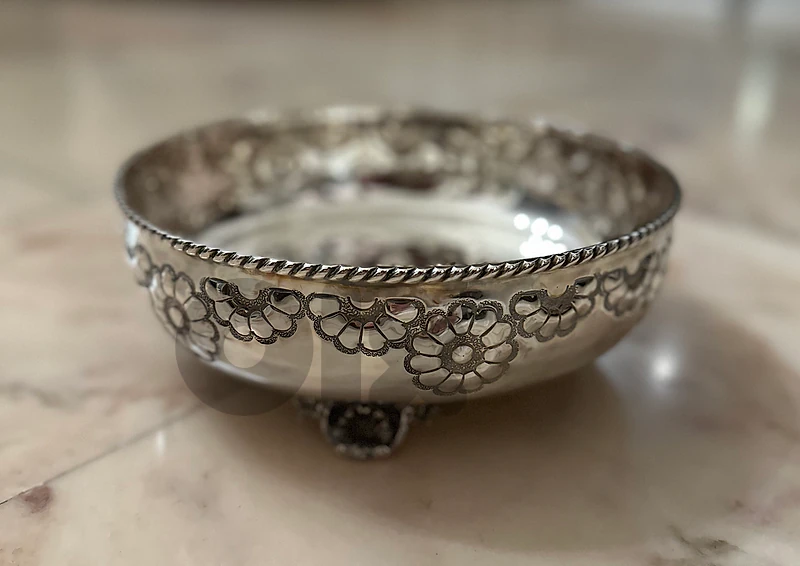 SILVER PLATED FOOTED BOWL - SIOM ORFÈVRES