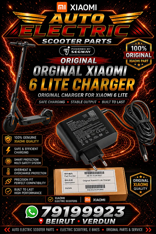 electric scooter orginal Xiaomi 6 lite charger