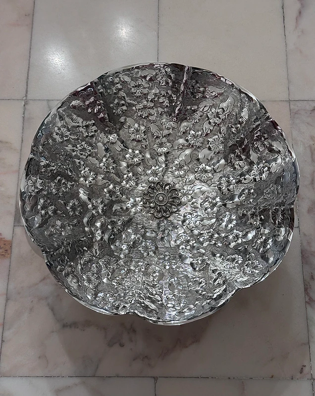 SILVER PLATED PEDESTAL BOWL