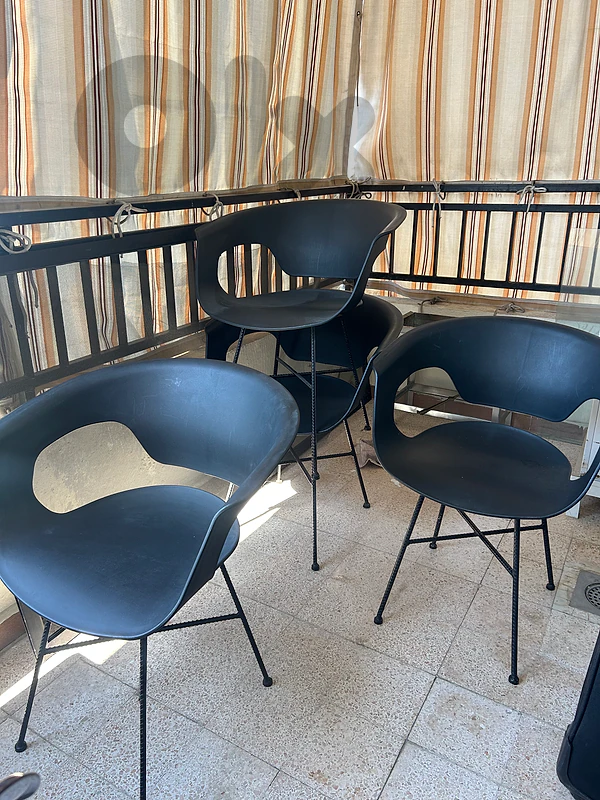 Plastic Chairs with Metal legs