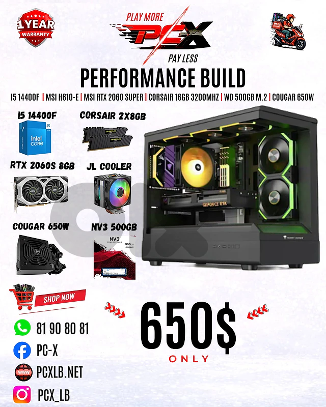 Brand New 14th Gen i5 & RTX 2060 Super Gaming PC Offer! !!