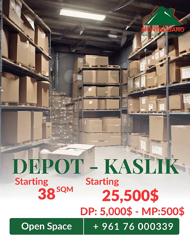 Depot For Sale in Kaslik كسليك with Installment Plan