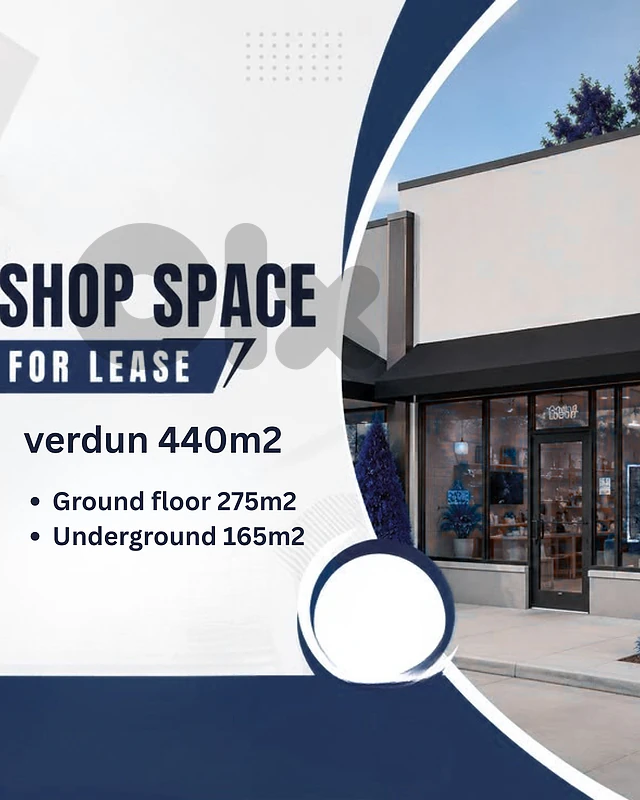 RAO26-5214 Shop for Rent – Verdun | 440 m² | Prime Location | $7,500