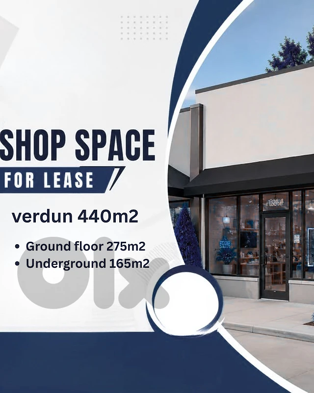 RAO26-5214 Shop for Rent – Verdun | 440 m² | Prime Location | $7,500 RAO26-5214 Shop for Rent – Verdun | 440 m² | Prime Location | $7,500