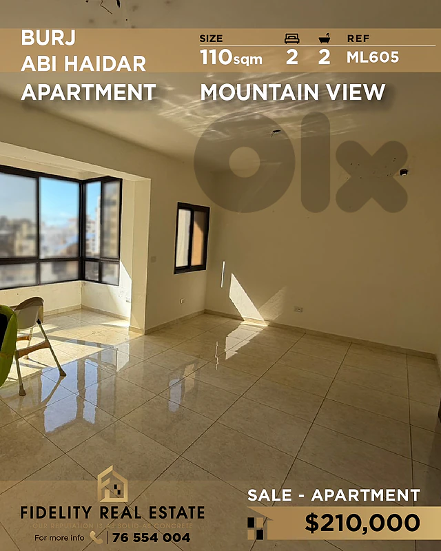 Apartment for sale in Burj Abi Haidar ML605 شقة  للبيع في برج أبي حيدر