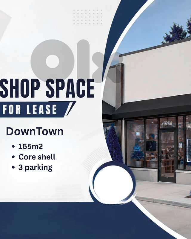 RAO26-5217 Shop for Rent – Downtown | 165 m² | Core & Shell | $70,000 RAO26-5217 Shop for Rent – Downtown | 165 m² | Core & Shell | $70,000