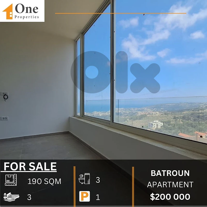 APARTMENT FOR SALE IN BATROUN BESBINA APARTMENT FOR SALE IN BATROUN BESBINA