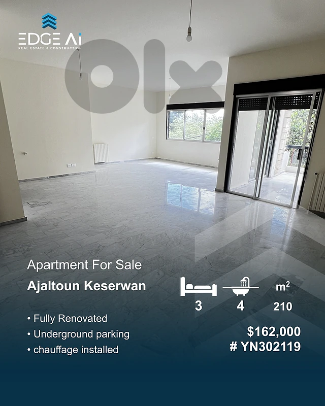 Apartment for sale ,Ajaltoun, #YN302119 Apartment for sale ,Ajaltoun, #YN302119