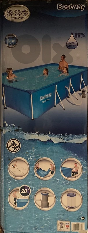Swimming pool BESTWAY - 4 m x 2,11 m x 0,81 m