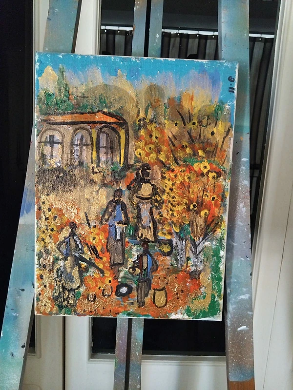 رسم زيتي