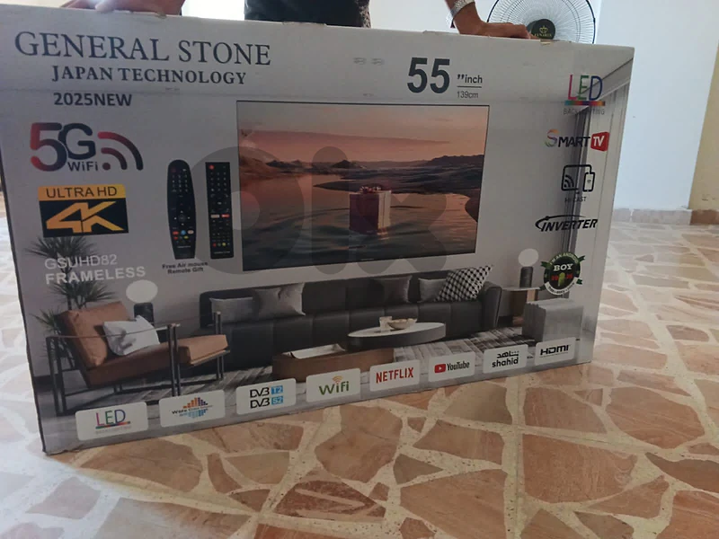 General Smart 4K 55 inch  tv new