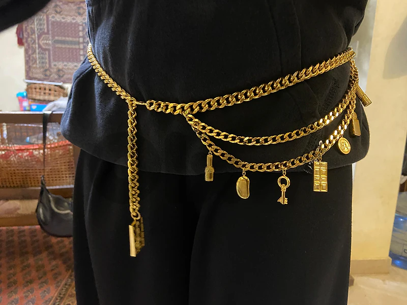 original Emporio Armani goldplated belt