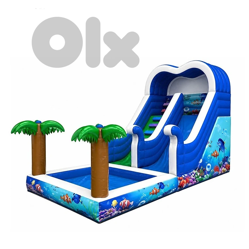 Undersea Themed Inflatable Outdoor Water Slide 700x400x500 CM - زحليطة