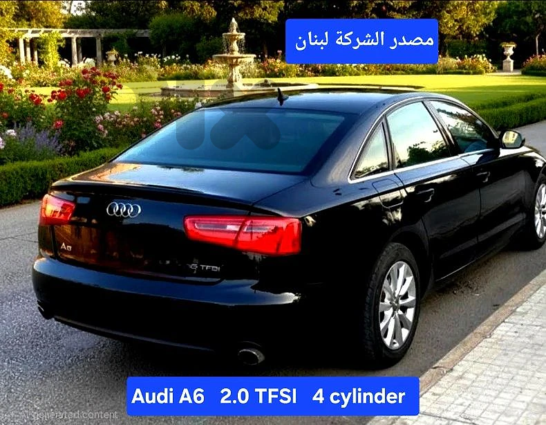 2015  Audi A6  4cyld TFSi   3.5 شبه جديدة مصدر الشركة لبنان