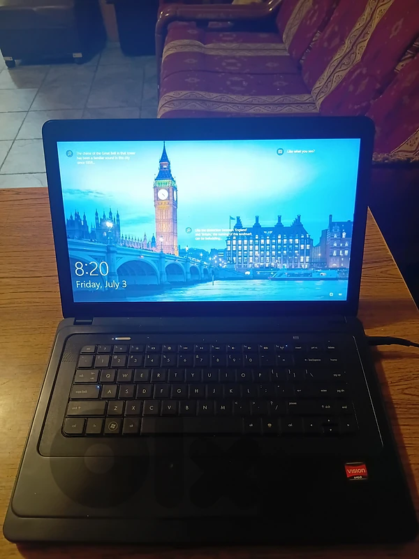 laptop for sale black color good condition  with chargerr battery  very good