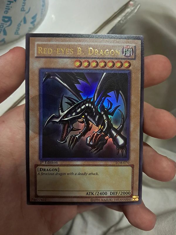 yugioh Red-Eyes Black Dragon 1st Edition