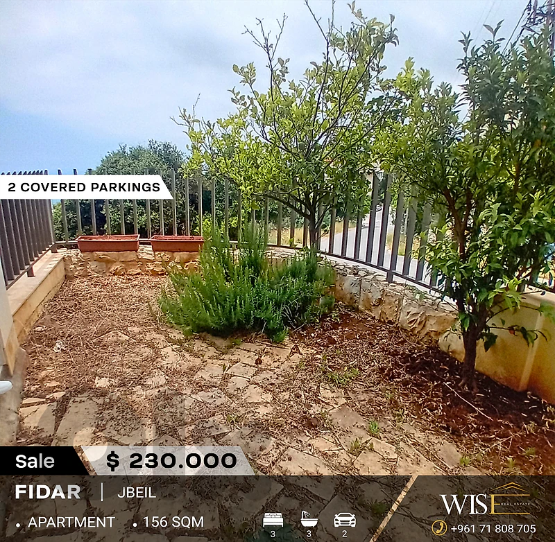 🏠 156 SQM Apartment with Garden for SALE in Fidar!